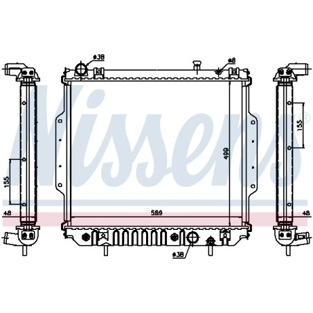 Radiateur Refroidissement Moteur Pour Jeep Grand Cherokee II K52079971AB