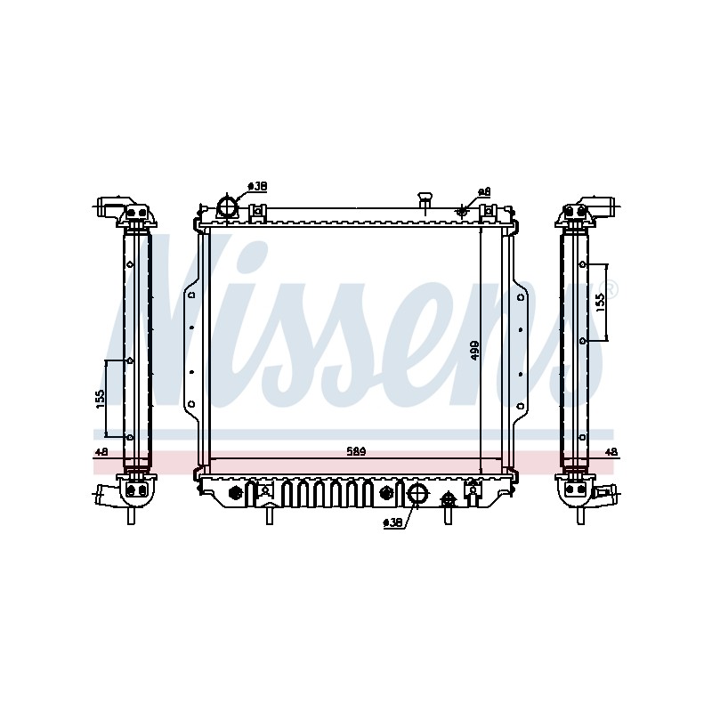 Radiateur Refroidissement Moteur Pour Jeep Grand Cherokee II K52079971AB