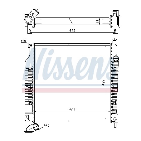 Radiateur Refroidissement Moteur Pour Jeep Cherokee 5066386AA 52079747AA