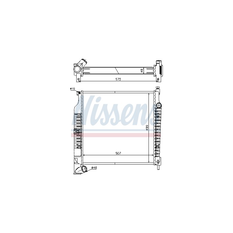 Radiateur Refroidissement Moteur Pour Jeep Cherokee 5066386AA 52079747AA