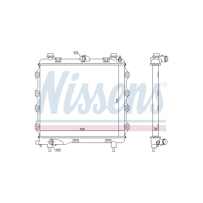 Radiateur Refroidissement Moteur Pour Chrysler PT Cruiser 05073578AB K5073578AA