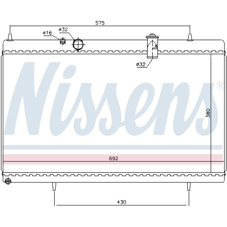 Radiateur Refroidissement Moteur Pour Peugeot 407 Citroën C5 II III C6