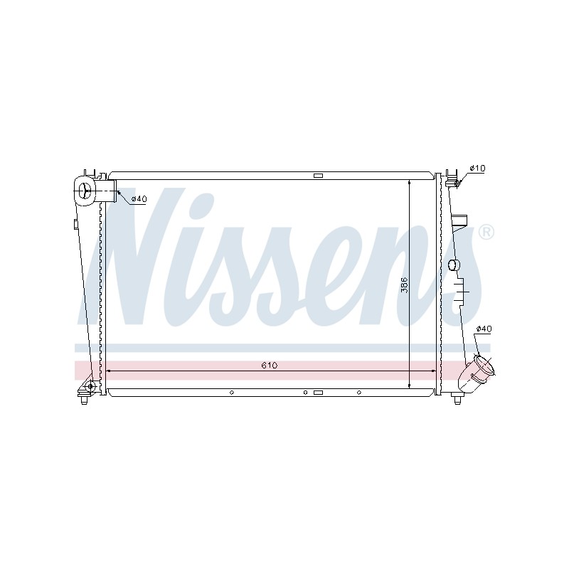 Radiateur Refroidissement Moteur Pour Citroën Xantia 1301AH 1301M5 1330.19