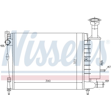 Radiateur Refroidissement Moteur Pour Citroën AX 1301EC 1301EV 1331.HK 1331.HM