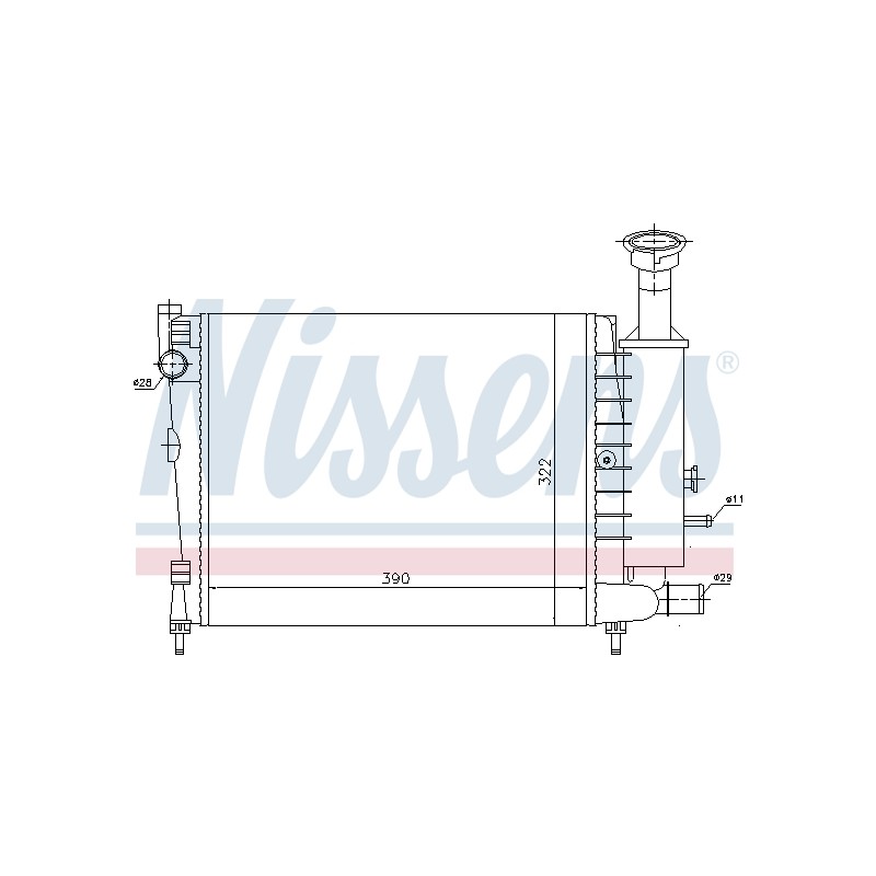Radiateur Refroidissement Moteur Pour Citroën AX 1301EC 1301EV 1331.HK 1331.HM