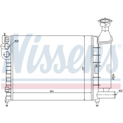 Radiateur Refroidissement Moteur Pour Citroën AX 1301EW 1331.HL 95666844