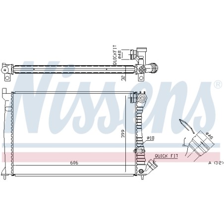 Radiateur Refroidissement Moteur Pour Citroën Xantia 1301.GL 1301GN 1331.HV