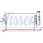 Radiateur Refroidissement Moteur Pour Peugeot 406 Citroën Xantia 1301.FW
