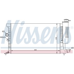 Radiateur Refroidissement Moteur Pour Peugeot 406 Citroën Xantia 1301.FW