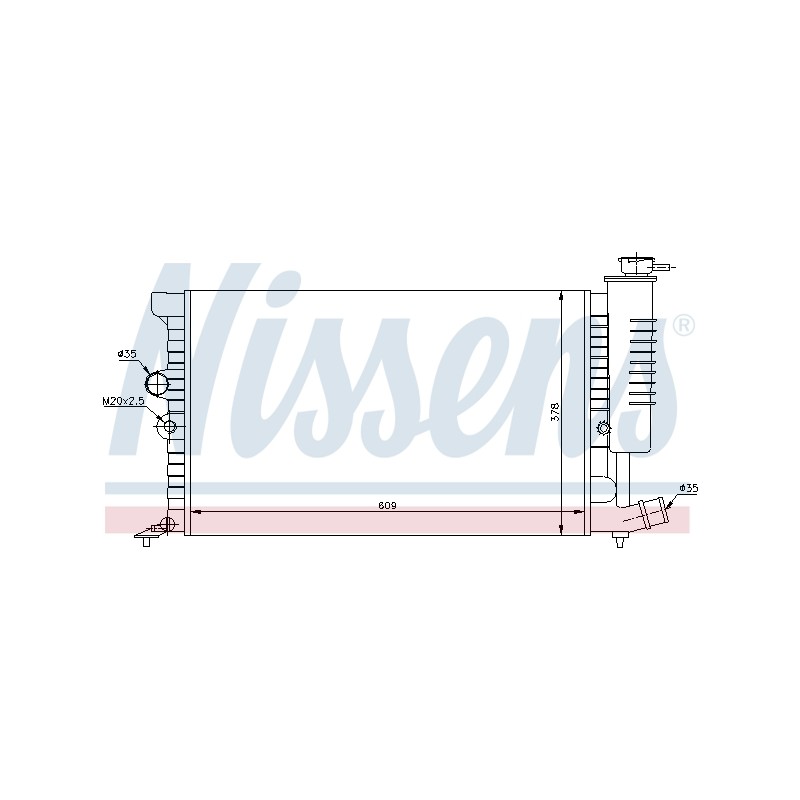 Radiateur Refroidissement Moteur Pour Peugeot 406 Citroën Xantia 1301.FW