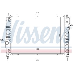 Radiateur Refroidissement Moteur Pour Chevrolet Aveo/Kalos 95227749 95227751
