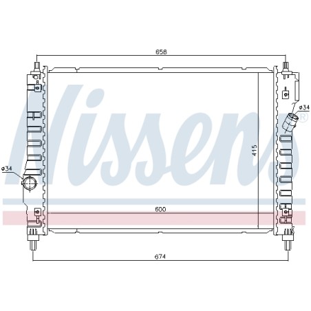Radiateur Refroidissement Moteur Pour Chevrolet Aveo/Kalos 95227749 95227751