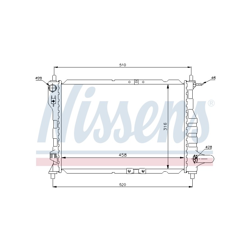 Radiateur Refroidissement Moteur Pour Chevrolet Matiz Spark Daewoo Matiz