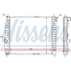 Radiateur Refroidissement Moteur Pour Chevrolet Aveo/Kalos Lanos Daewoo Kalos