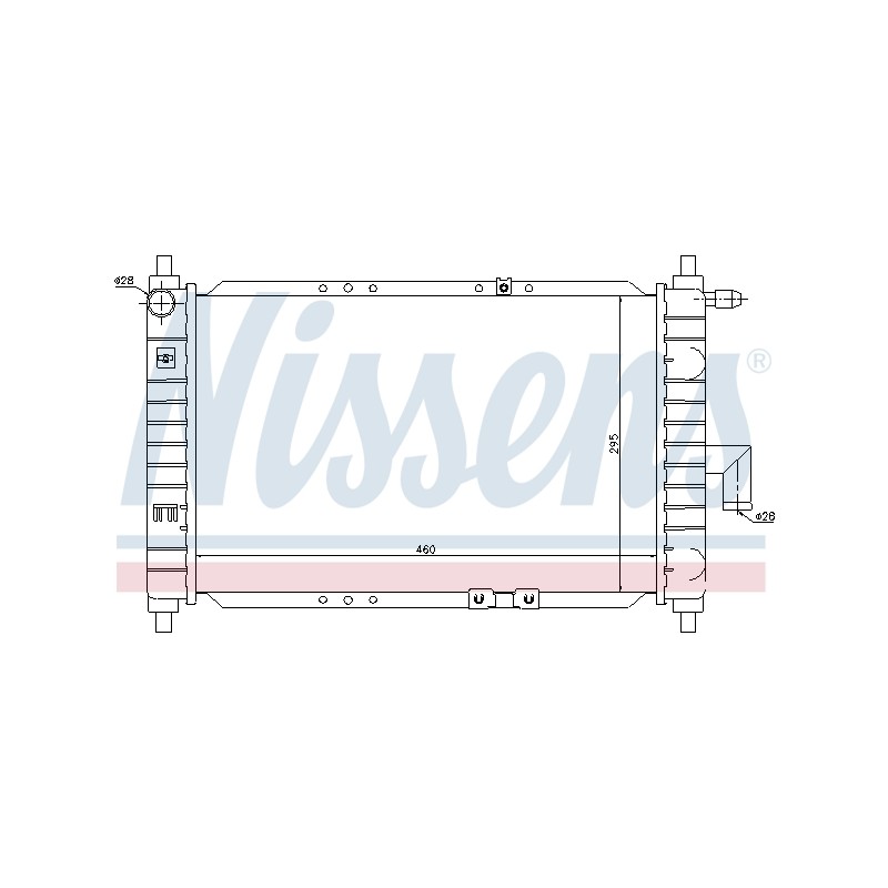 Radiateur Refroidissement Moteur Pour Daewoo Matiz - 96322941 96322942 P96322941