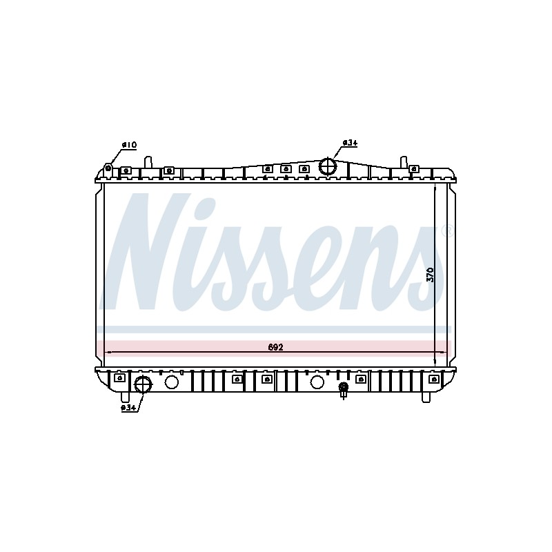 Radiateur Refroidissement Moteur Pour Chevrolet Rezzo Monospace Daewoo Rezzo