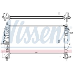 Radiateur Refroidissement Moteur Pour Opel Chevrolet Vauxhall 1300327 13267666
