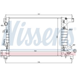 Radiateur Refroidissement Moteur Pour Chevrolet Aveo Cobalt 94516938 95316032