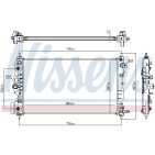Radiateur Refroidissement Moteur Pour Chevrolet Cruze Station Wagon 13267667