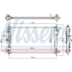 Radiateur Refroidissement Moteur Pour Chevrolet Cruze Station Wagon 13267667