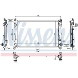 Radiateur Refroidissement Moteur Pour Opel Fiat Doblo Vauxhall 51812209 51938013