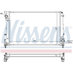 Radiateur Refroidissement Moteur Pour Fiat 500/595/695 500C/595C/695C K51819061