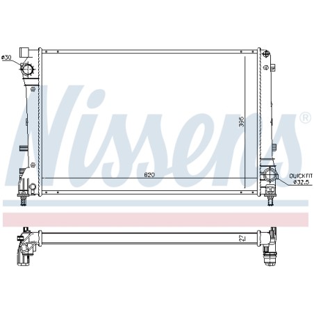 Radiateur Refroidissement Moteur Pour Fiat 500/595/695 500C/595C/695C K51819061