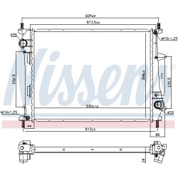 Radiateur Refroidissement Moteur Pour Fiat Multipla 51767821 51867532 K51767821