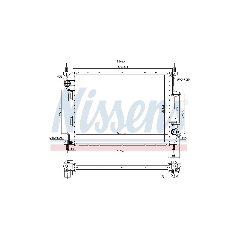 Radiateur Refroidissement Moteur Pour Fiat Multipla 51767821 51867532 K51767821