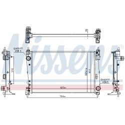 Radiateur Refroidissement Moteur Pour Opel Fiat Chrysler Lancia 9550210 51840477
