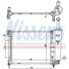 Radiateur Refroidissement Moteur Pour Chrysler Ypsilon Lancia Ypsilon 51839665