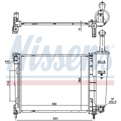Radiateur Refroidissement Moteur Pour Chrysler Ypsilon Lancia Ypsilon 51839665