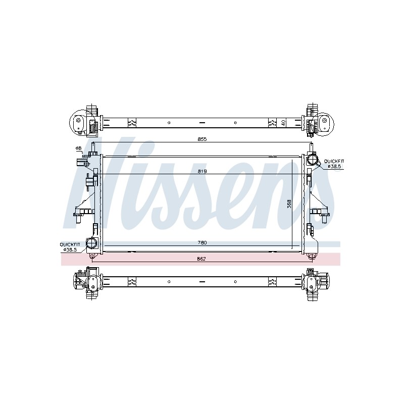 Radiateur Refroidissement Moteur Pour Fiat Ducato 1362917080