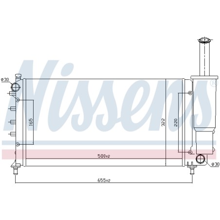 Radiateur Refroidissement Moteur Pour Fiat Punto 51724188 51724191