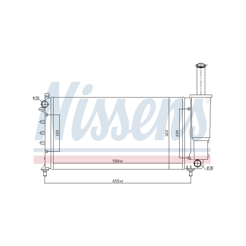 Radiateur Refroidissement Moteur Pour Fiat Punto 51724188 51724191