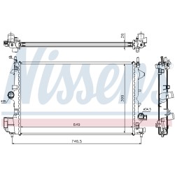 Radiateur Refroidissement Moteur Pour Opel Fiat Cadillac Saab 13196477 24418345