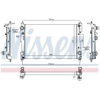 Radiateur Refroidissement Moteur Pour Opel Fiat Vauxhall 55700448 55704136