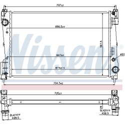 Radiateur Refroidissement Moteur Pour Opel Combo/Monospace Combo Combi/Tour