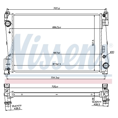 Radiateur Refroidissement Moteur Pour Opel Combo/Monospace Combo Combi/Tour