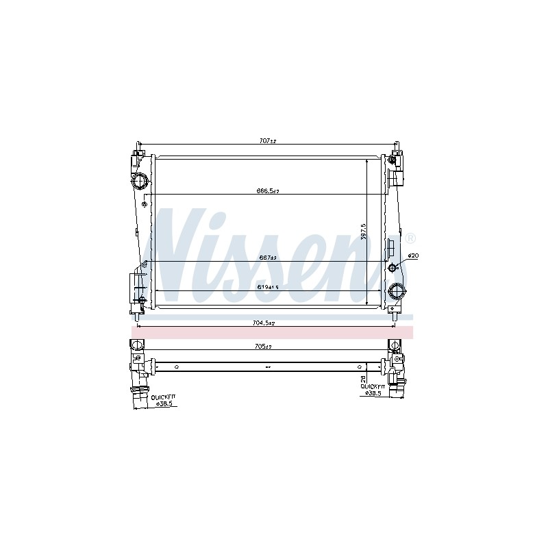 Radiateur Refroidissement Moteur Pour Opel Combo/Monospace Combo Combi/Tour