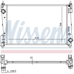 Radiateur Refroidissement Moteur Pour Fiat Grande Punto 51863817 51936040