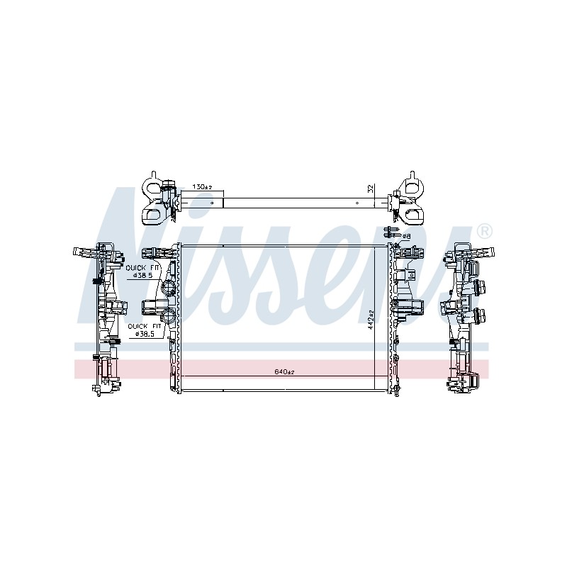 Radiateur Refroidissement Moteur Pour Iveco Daily Citys IV V VI 5801264635