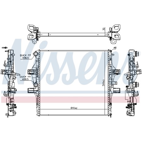 Radiateur Refroidissement Moteur Pour Iveco Daily Citys IV V VI 500060727