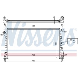 Radiateur Refroidissement Moteur Pour Ford Tourneo Transit 8T168005BA 8T168005BB
