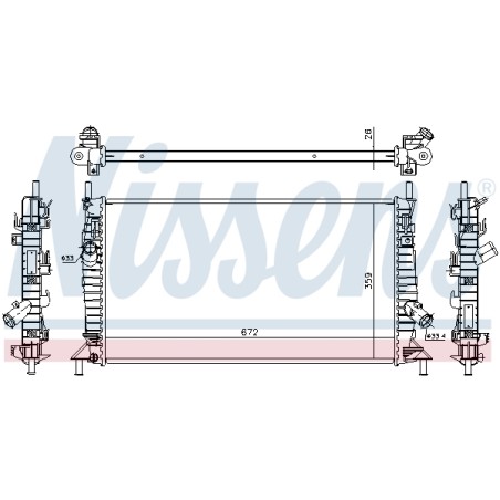 Radiateur Refroidissement Moteur Pour Ford Mazda Volvo 1357325 1366834 1374402