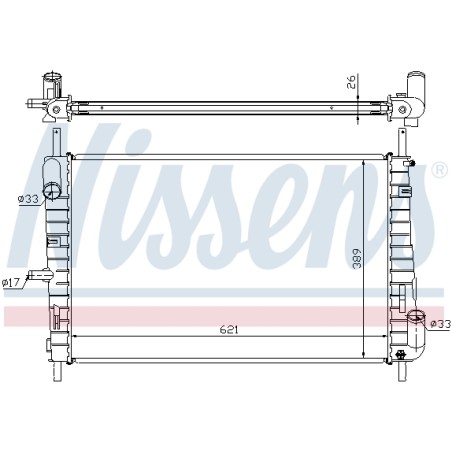 Radiateur Refroidissement Moteur Pour Ford Mondeo III 1114766 1115769 1142812