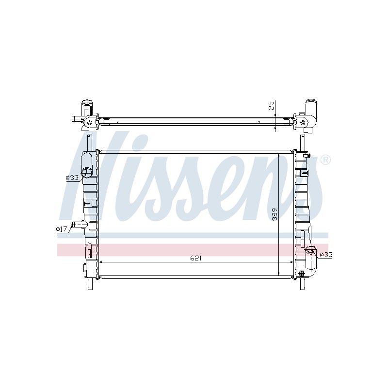 Radiateur Refroidissement Moteur Pour Ford Mondeo III 1114766 1115769 1142812