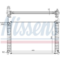 Radiateur Refroidissement Moteur Pour Ford Fiesta V Fusion Mazda 2