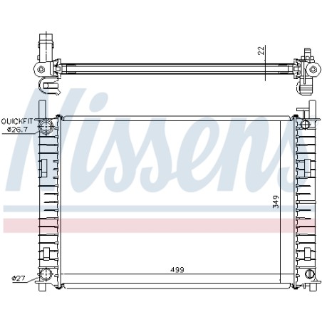 Radiateur Refroidissement Moteur Pour Ford Fiesta V Fusion Mazda 2