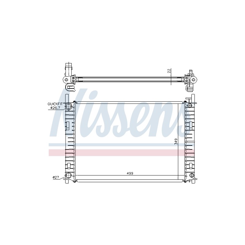 Radiateur Refroidissement Moteur Pour Ford Fiesta V Fusion Mazda 2